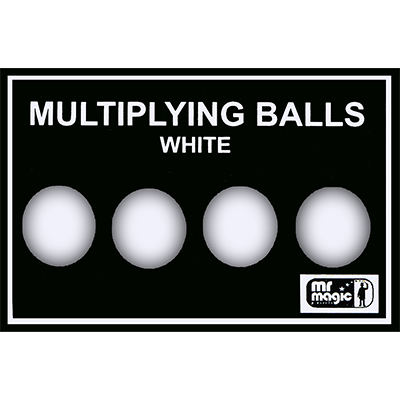 Multiplying Balls (White  Plastic) by Mr. Magic - Trick - Merchant of Magic Magic Shop