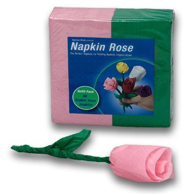 Napkin Rose - Refill (PINK) by Michael Mode - Merchant of Magic