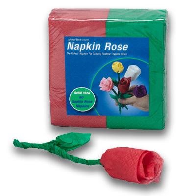Napkin Rose - Refill (Red) by Michael Mode - Merchant of Magic
