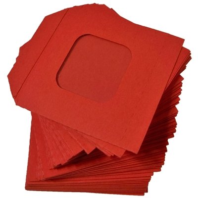 Nest of Wallet Refill Envelopes 50 units (Red with Window) - Merchant of Magic