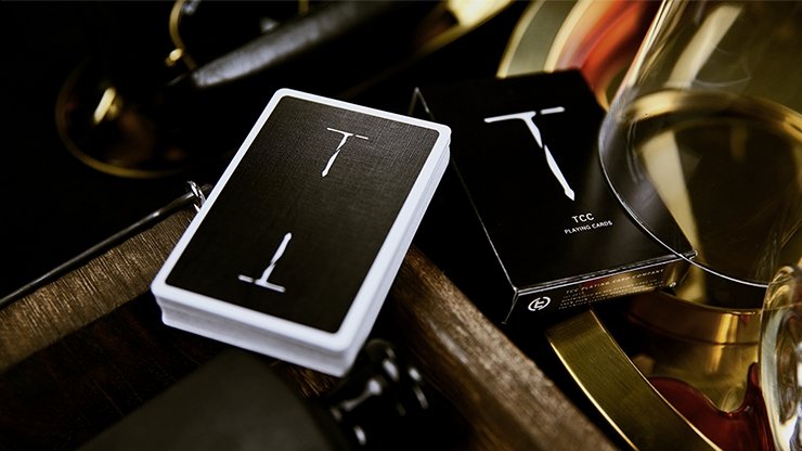 New T Playing Cards (Black) - Merchant of Magic