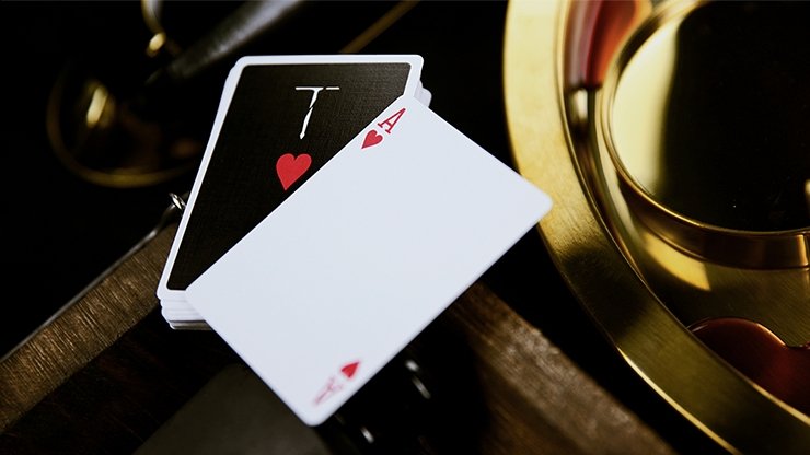 New T Playing Cards (Black) - Merchant of Magic