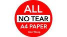 No Tear Pad (Extra Large, 8.5 X 11.5 ") ALL No Tear by Alan Wong - Merchant of Magic