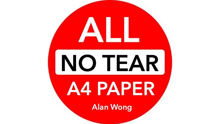 No Tear Pad (Extra Large, 8.5 X 11.5 ") ALL No Tear by Alan Wong - Merchant of Magic