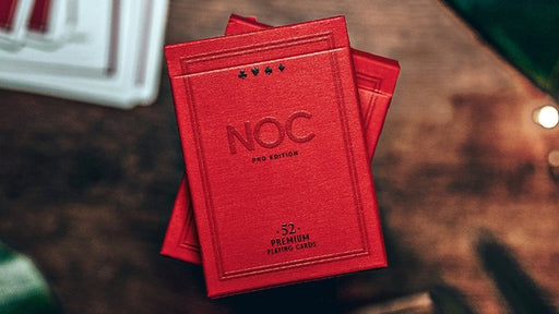 NOC Pro 2021 (Burgundy Red) Playing Cards - Merchant of Magic
