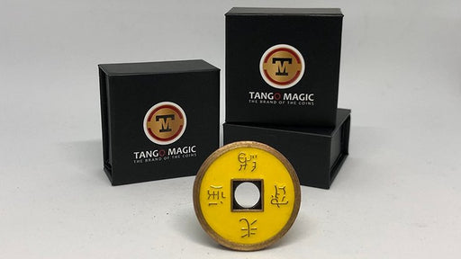 Normal Chinese Coin made in Brass - Yellow by Tango - Merchant of Magic