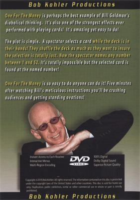 One for The Money by Bill Goldman - DVD - Merchant of Magic