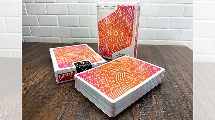 Orange Bump Neon Playing Cards by US Playing Card Co - Merchant of Magic