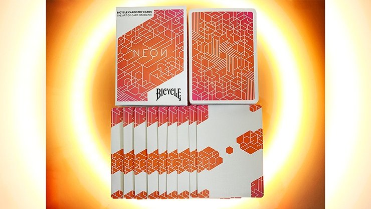 Orange Bump Neon Playing Cards by US Playing Card Co - Merchant of Magic