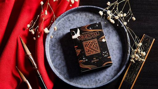 Oriental Memory Black playing Cards - Merchant of Magic