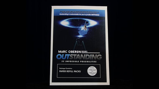 OUTSTANDING Refill Cards (Blank) by Marc Oberon - Merchant of Magic