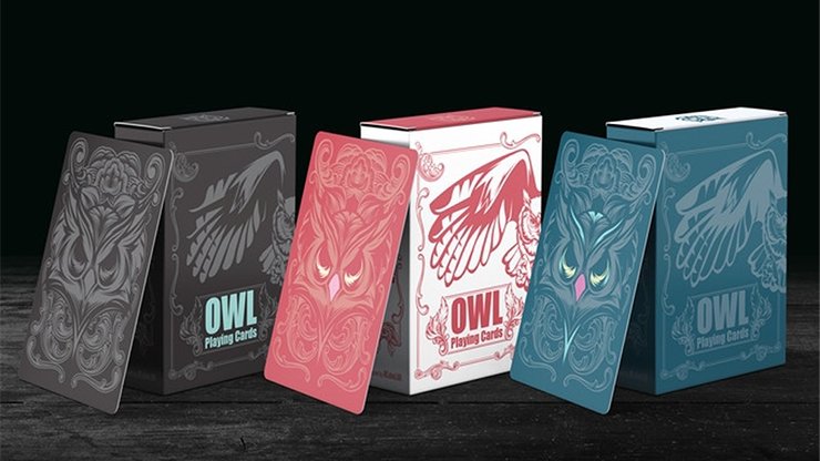 Owl (Black) Playing Cards - Merchant of Magic
