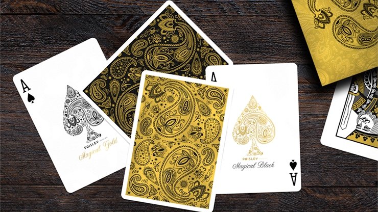 Paisley Magical Black Playing Cards by Dutch Card House Company - Merchant of Magic