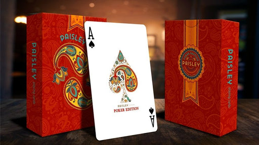 Paisley Poker Red Playing Cards by by Dutch Card House Company - Merchant of Magic