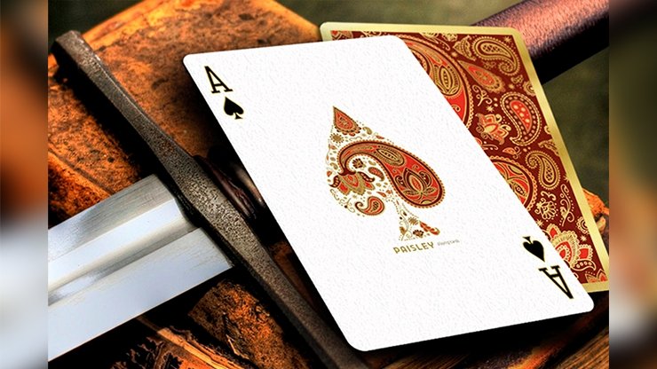 Paisley Royals Red Playing Cards by Dutch Card House Company - Merchant of Magic