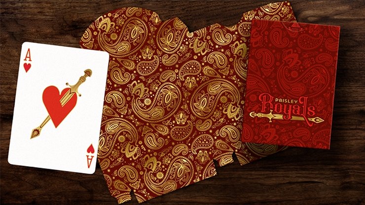 Paisley Royals Red Playing Cards by Dutch Card House Company - Merchant of Magic