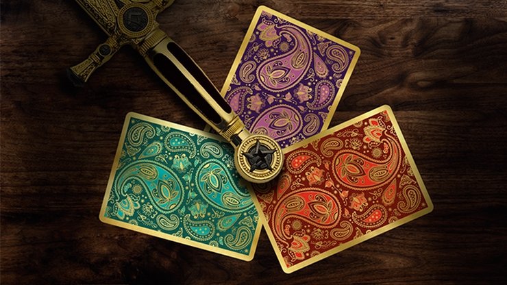 Paisley Royals Teal Playing Cards by Dutch Card House Company - Merchant of Magic