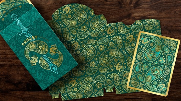 Paisley Royals Teal Playing Cards by Dutch Card House Company - Merchant of Magic