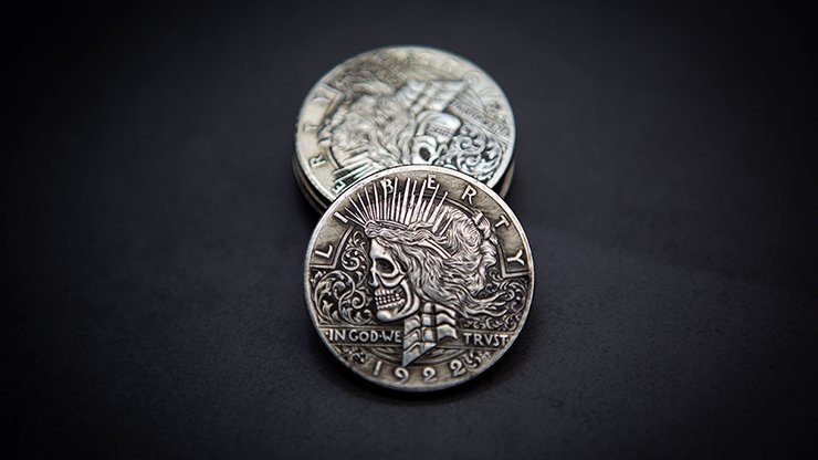 Peace Skull Head Coin - Merchant of Magic