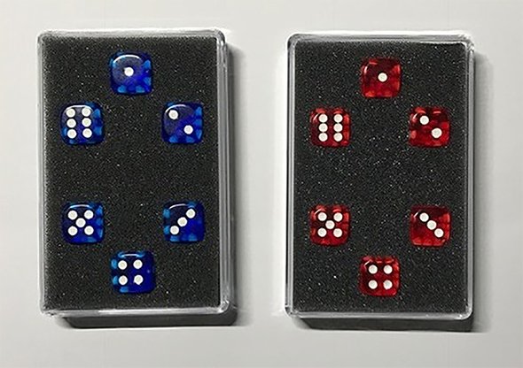 Perfect Prediction Dice Red (6 Dice) by Kreis - Merchant of Magic