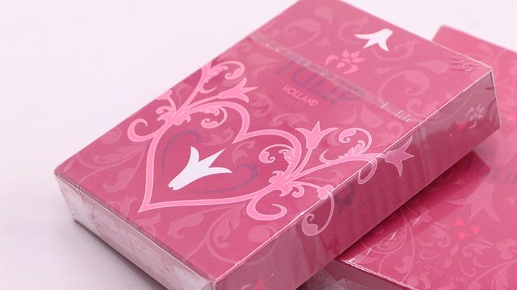 Pink Tulip Playing Cards Dutch Card House Company - Merchant of Magic