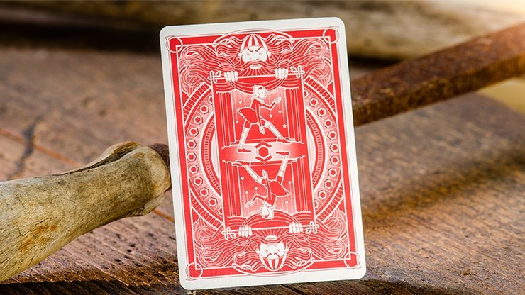 Pinocchio Vermilion Playing Cards (Red) by PassioneTeam - Merchant of Magic