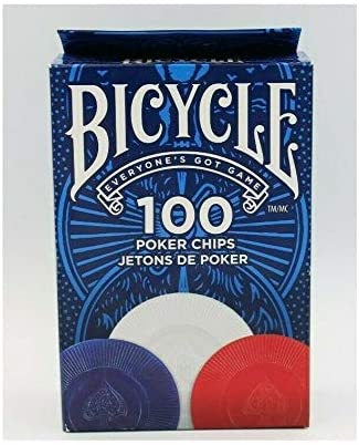 Poker Chips - 100 Regular Plain Chips - Merchant of Magic