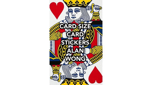 POKER Size Card Stickers by Alan Wong - Trick - Merchant of Magic