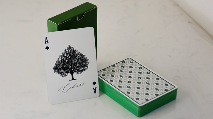 Premium Gilded Cedar Playing Cards - Merchant of Magic