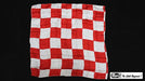 Production Hanky Chess Board Red and White (21" x 21") by Mr. Magic - Merchant of Magic