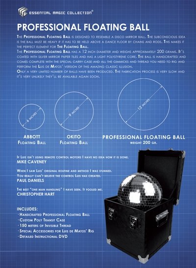 Professional Floating Ball by Luis de Matos - Merchant of Magic