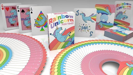 Rainbow Unicorn Fun Time! Playing Cards by Handlordz - Merchant of Magic
