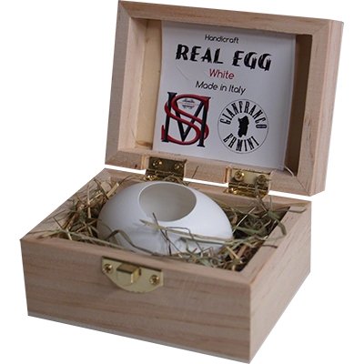 Real Egg (White) by Gianfranco Ermini & Stratomagic - Merchant of Magic