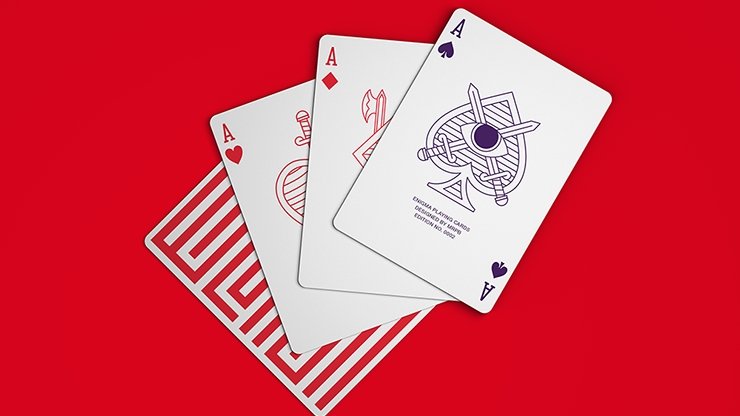 Red Enigma Playing Cards - Merchant of Magic