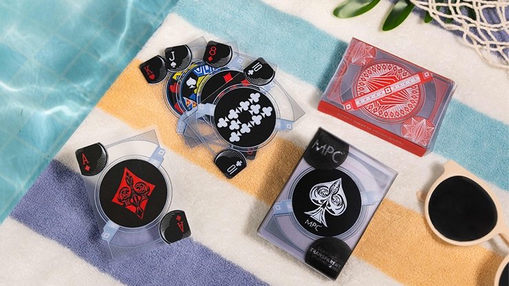Red Transparent Playing Cards by MPC - Merchant of Magic