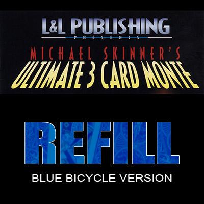 Refill Cards for 3 Card Monte (Blue) - Merchant of Magic