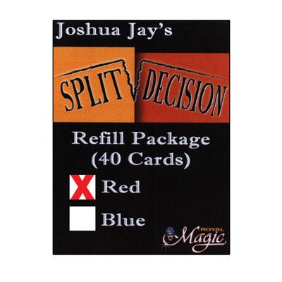 REFILL Red for Split Decision by Joshua Jay - Merchant of Magic