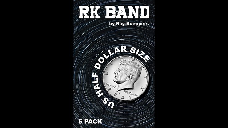 RK Bands Half Dollar Size For Flipper coins (5 per package) - Trick - Merchant of Magic