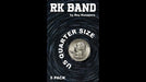 RK Bands Quarter Dollar Size For Flipper coins (5 per package) - Trick - Merchant of Magic