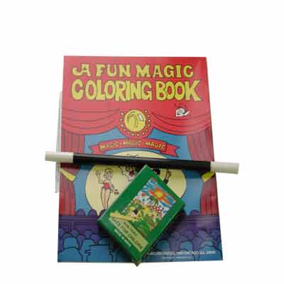 Colouring Book kit-crayon, wand, book by Royal Magic - Merchant of Magic Magic Shop