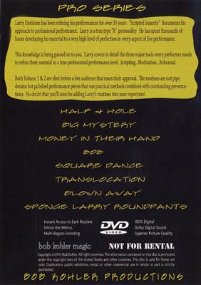 Scripted Insanity Vol 1 by Larry Davidson - DVD - Merchant of Magic
