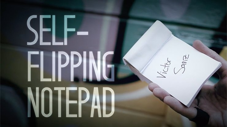 Self-Flipping Notepad (DVD and Gimmick) by Victor Sanz - DVD - Merchant of Magic