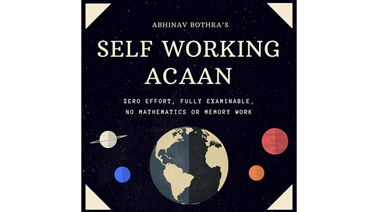 Self-Working ACAAN by Abhinav Bothra - MIXED MEDIA DOWNLOAD - Merchant of Magic