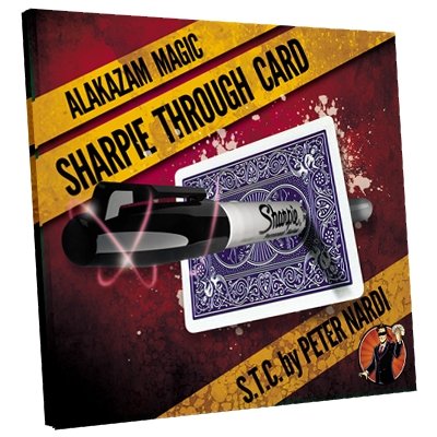 Sharpie Through Card (Blue) DVD - Merchant of Magic