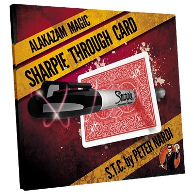 Sharpie Through Card (Red) - Merchant of Magic