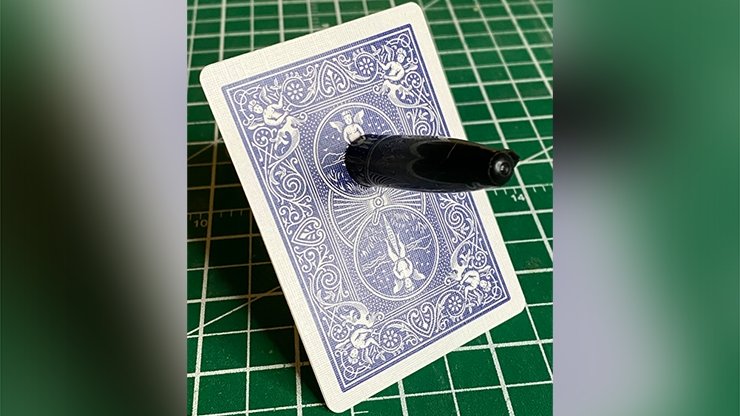 Sharpie Thru Card (Bicycle Blue) by The Hanrahan Gaff Company - Merchant of Magic