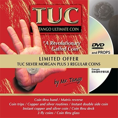 Silver TUC Morgan plus 3 Matching Coins by Tango - Limited Edition - Merchant of Magic