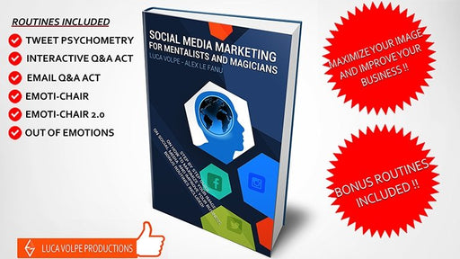 Social Media Marketing for Mentalists and Magicians by Luca Volpe - Book - Merchant of Magic
