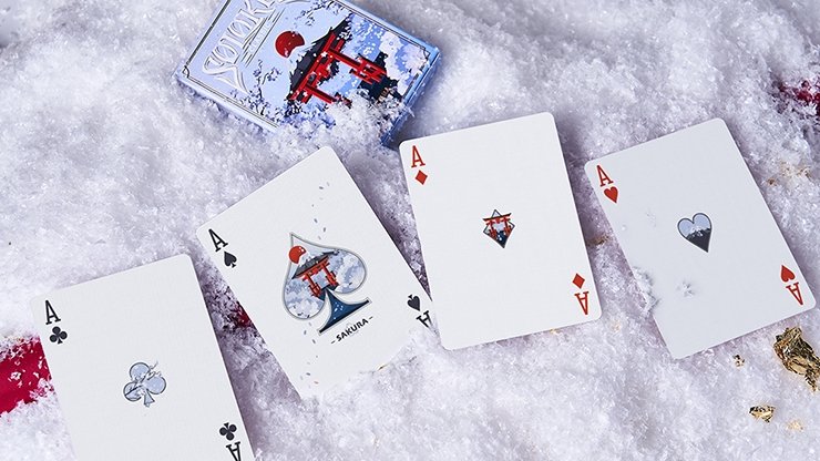 Solokid Sakura (Blue) Playing Cards by BOCOPO - Merchant of Magic
