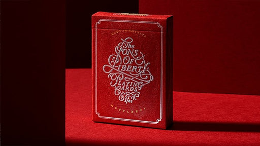 Sons of Liberty Patriot Red Playing Cards - Merchant of Magic